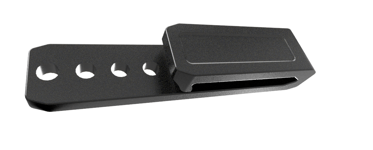 "T-UNO" BELT HOLSTER CLIP 1.5" (3d Printable Version) v.1
