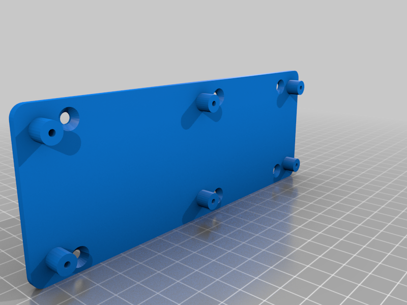 PCB mounting plate for eurorack busboard