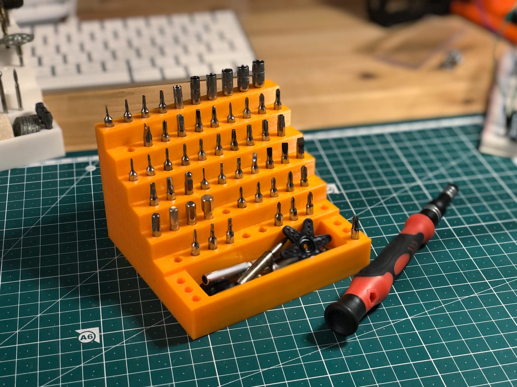 Small Screwdriver Bit Organizer