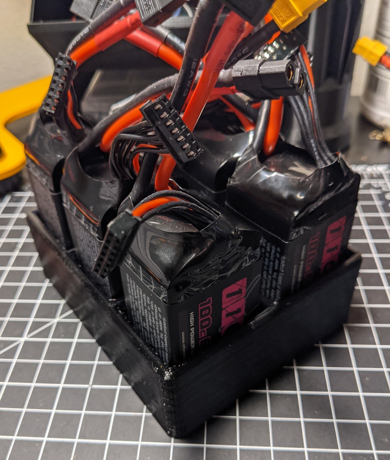 TPU LiPo Organizer Tray - 4S 6S - Fits Inside RDQ LiPo Bag