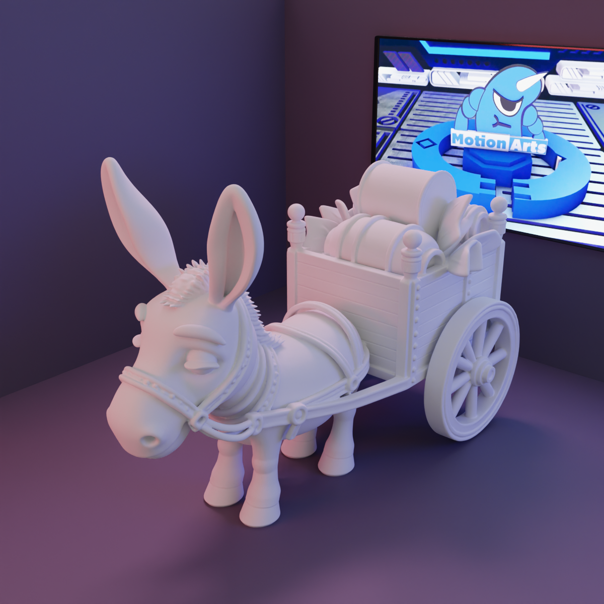 Burro carroça burrinho