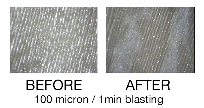 Sandblasting PLA/Bronzefill