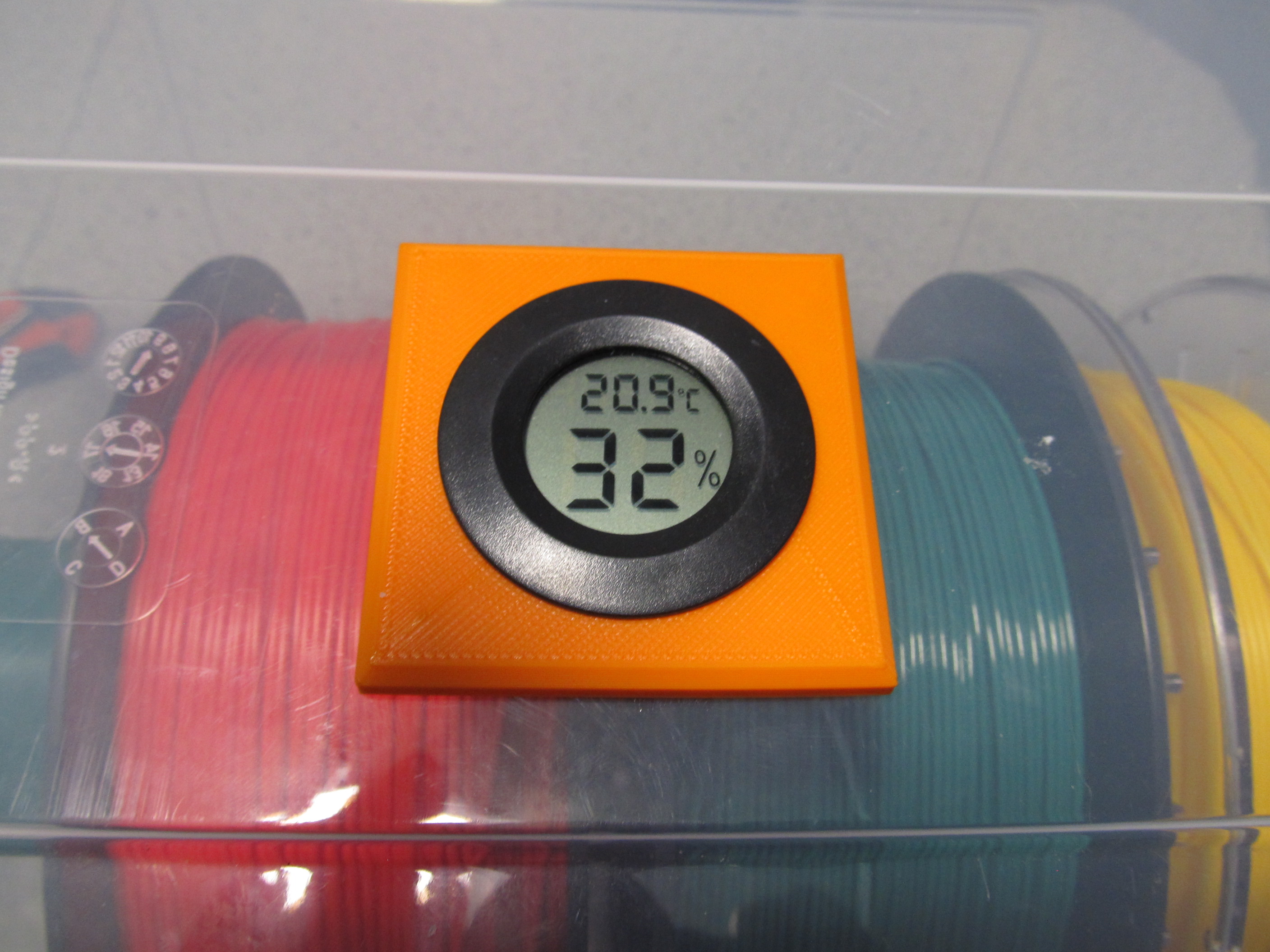 Cheap Ikea Drybox Thermo - Hygrometer Mount