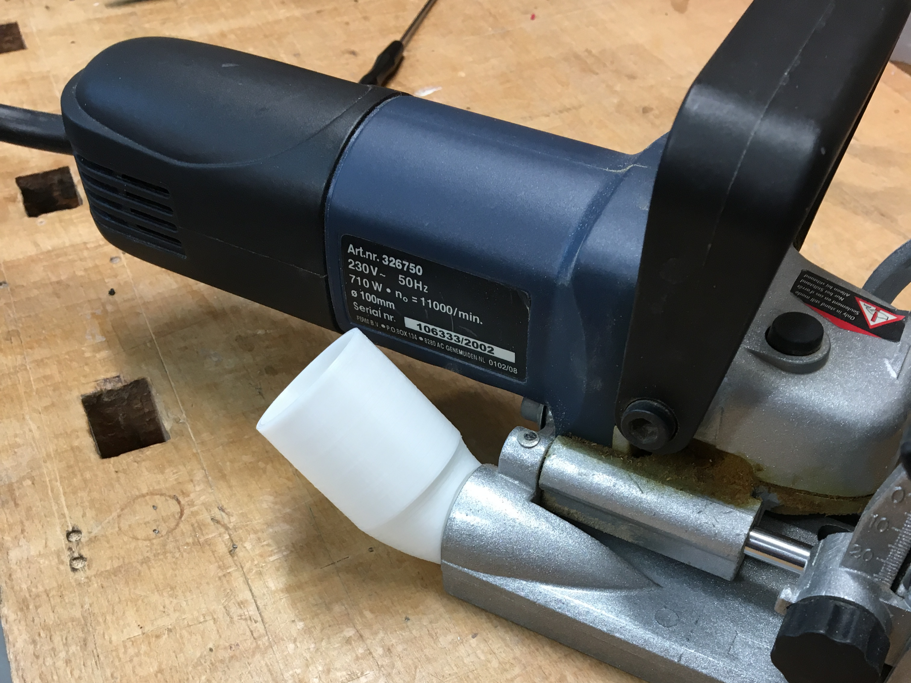 Hose connector for Ferm Biscuit Joiner