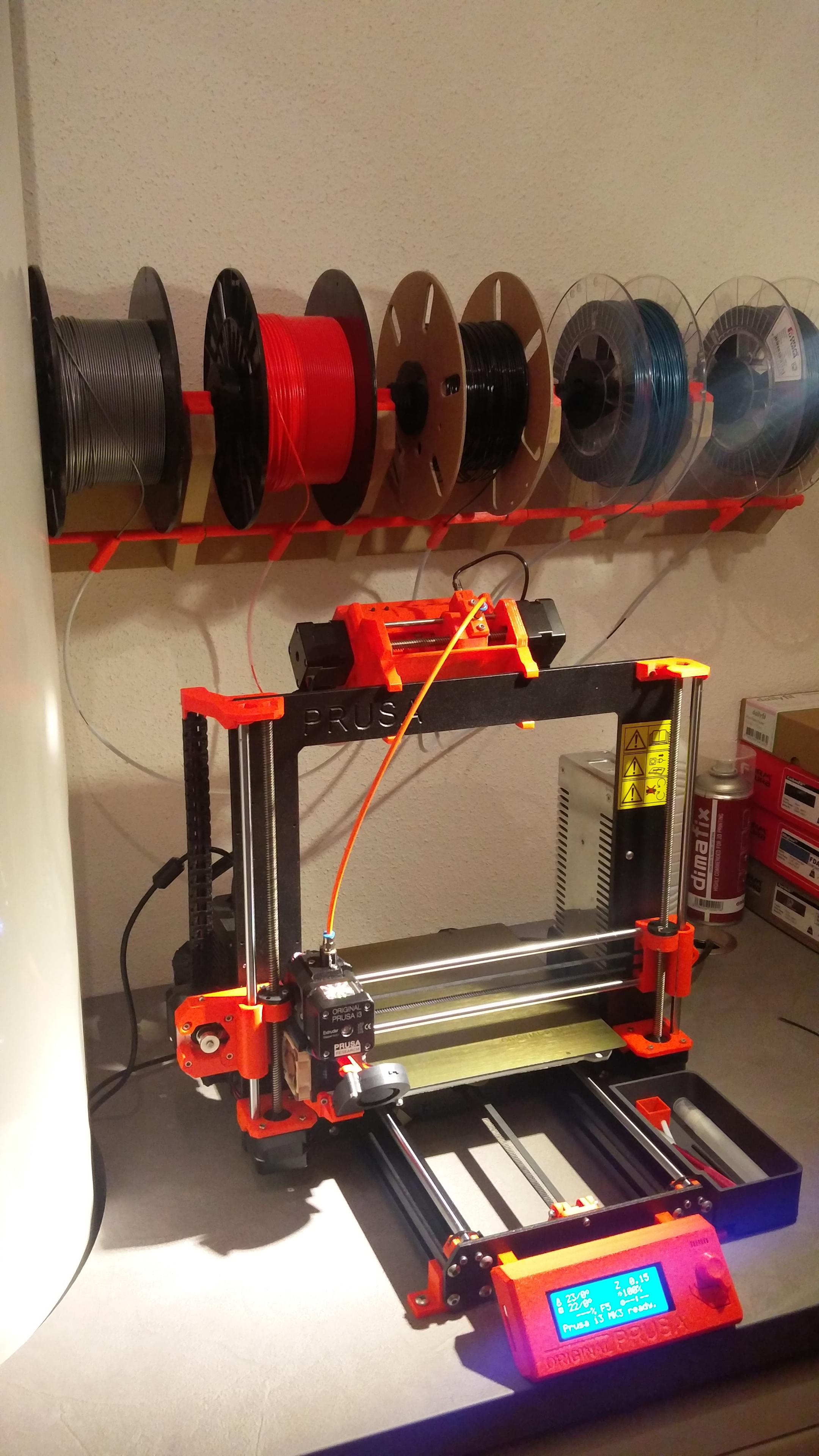 PRUSA MMU2 Wall mount spool holder