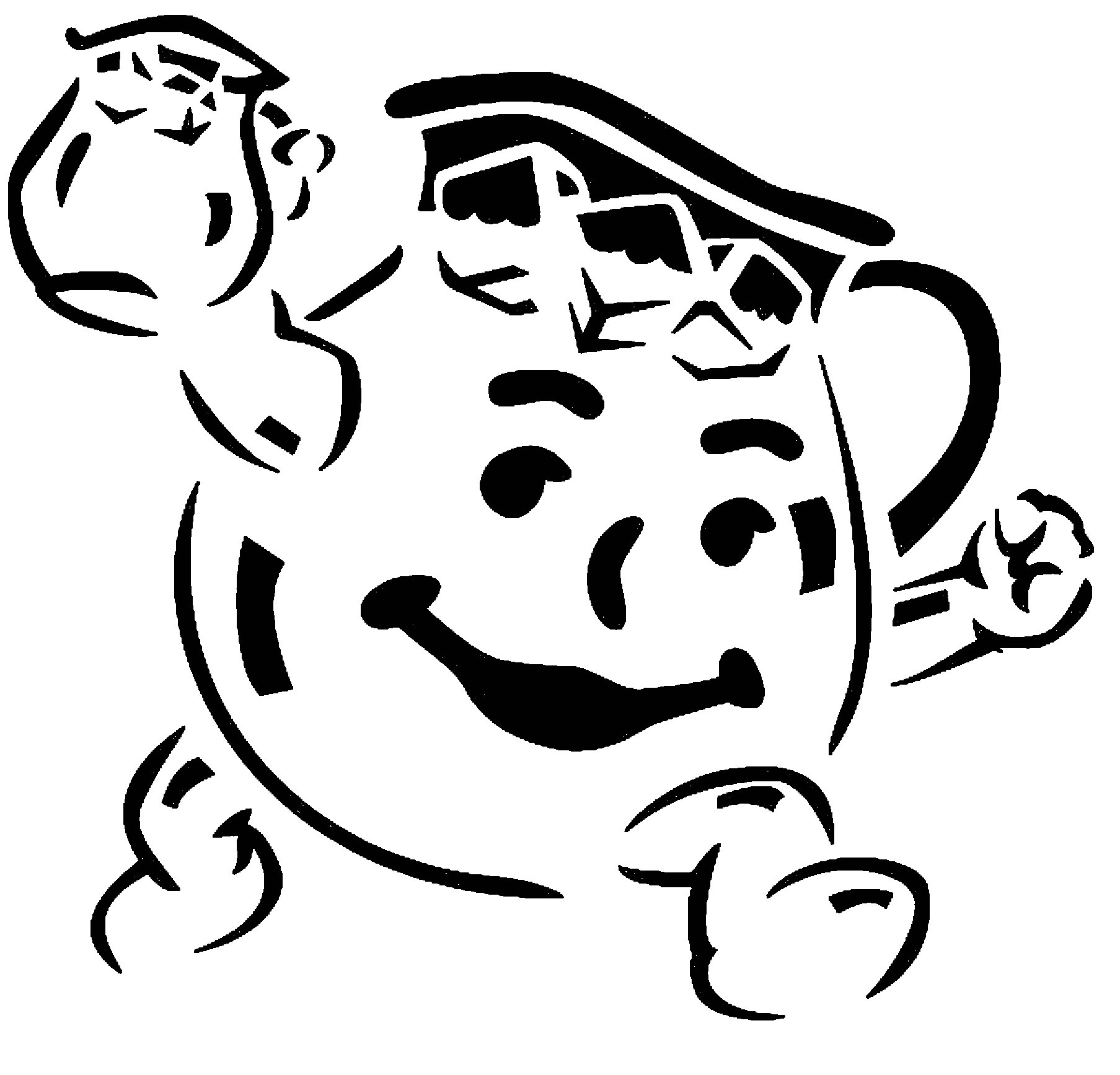 Kool-Aid Man stencil