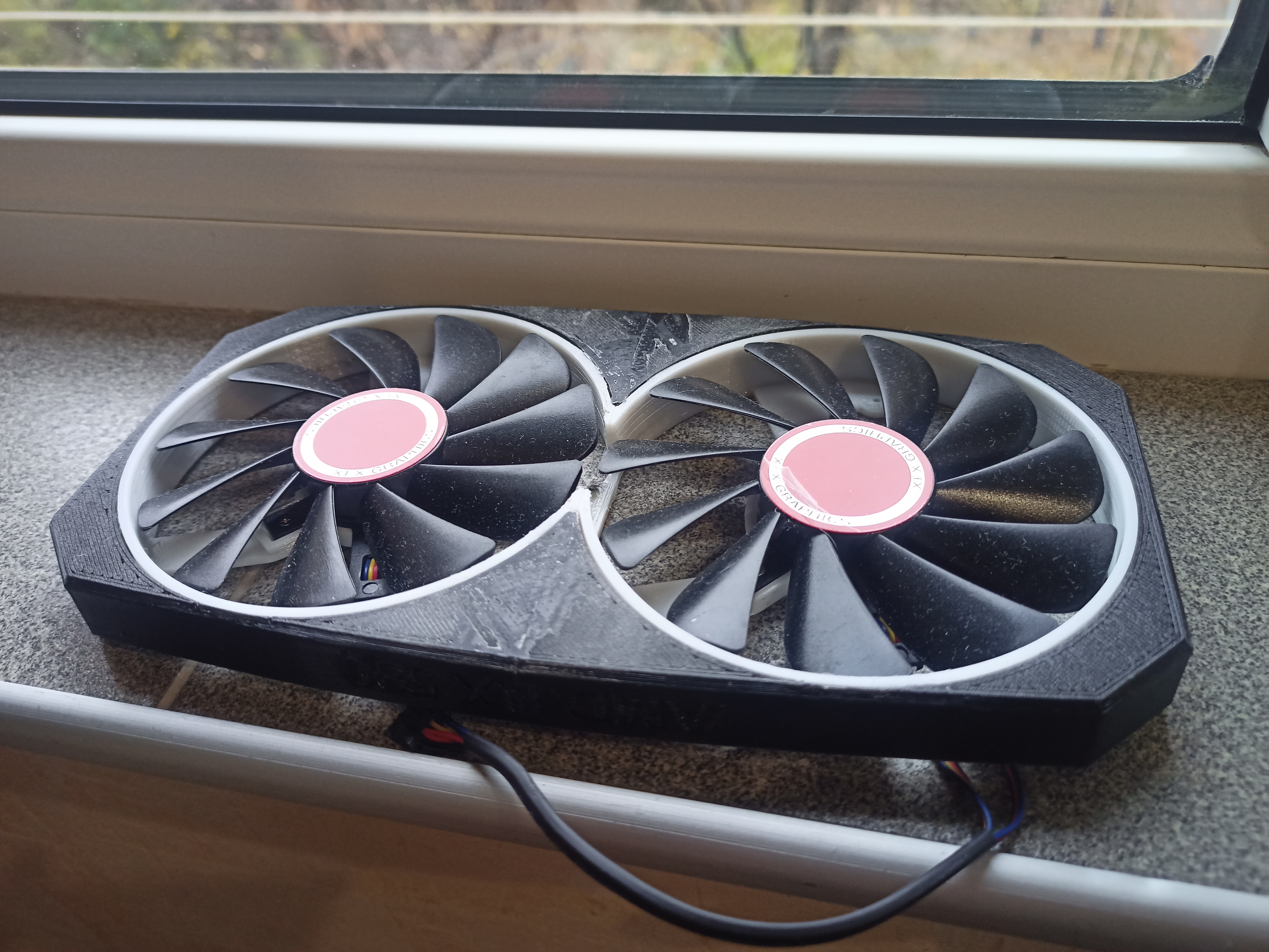 RX580 90mm fan shroud