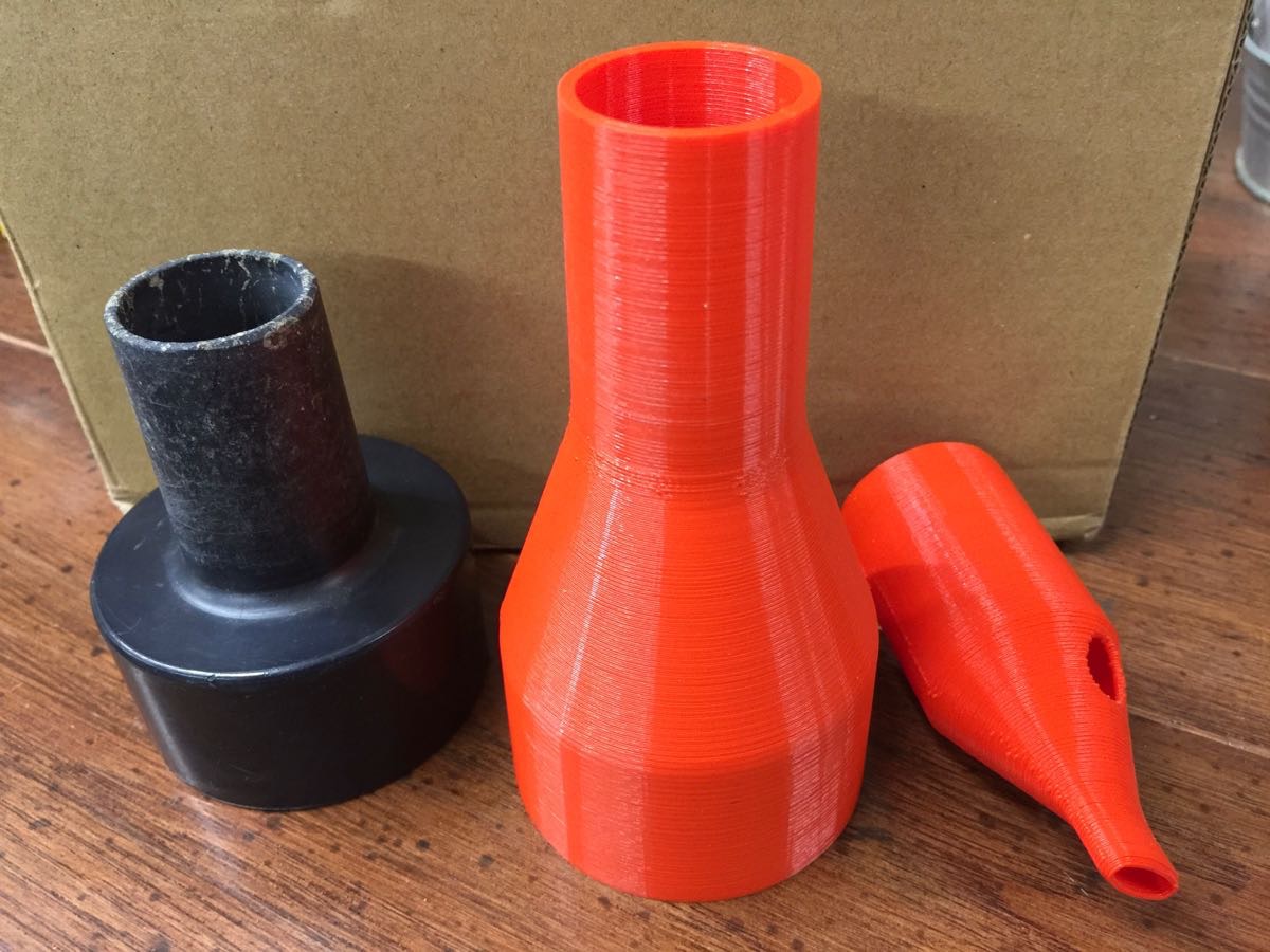 Shop Vac 2 1/2 to 1 1/4 Reducer and Zip-Lock Bag Air Extractor Adaptors