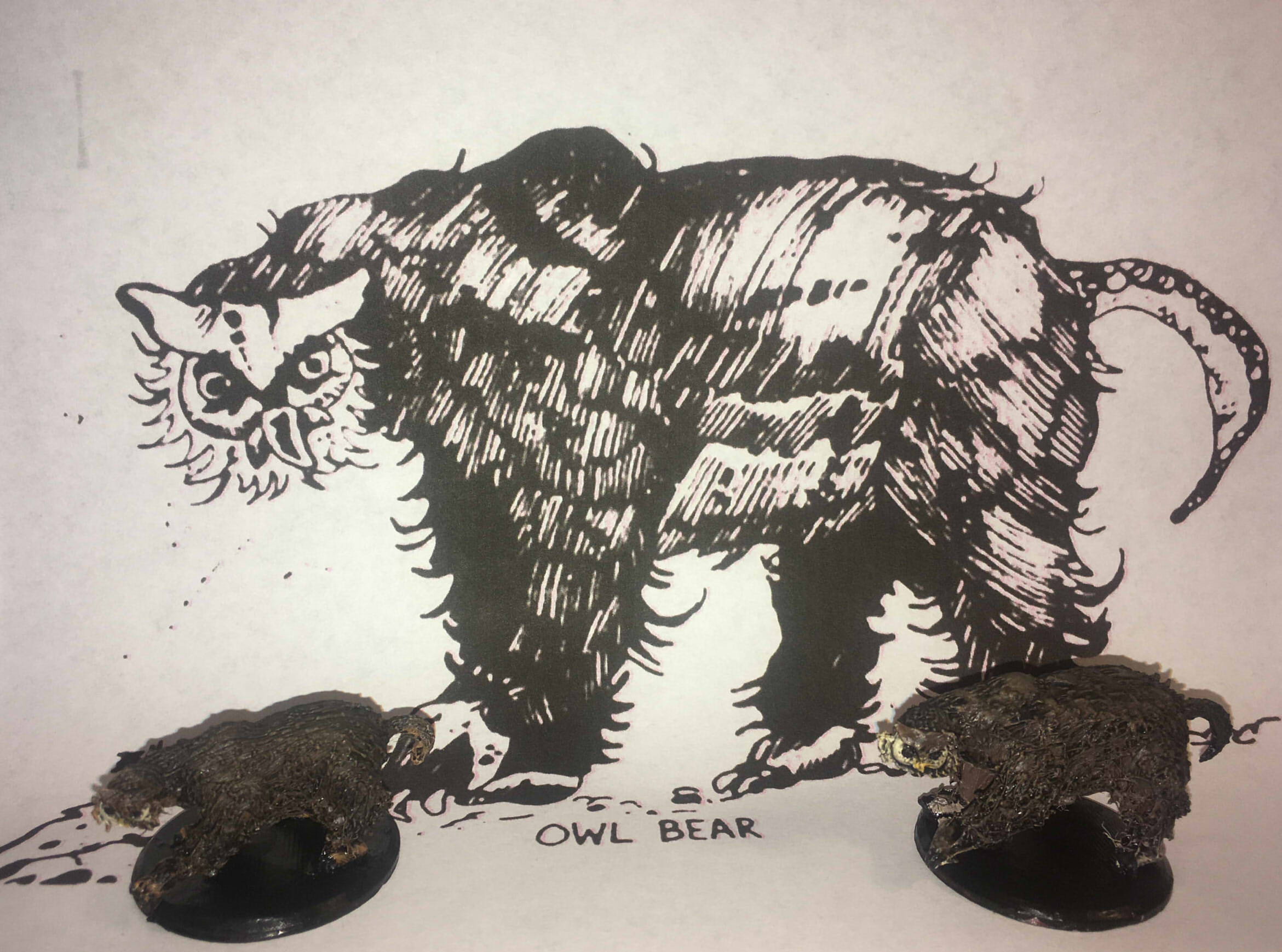 Owlbear through the ages- Basic D&D