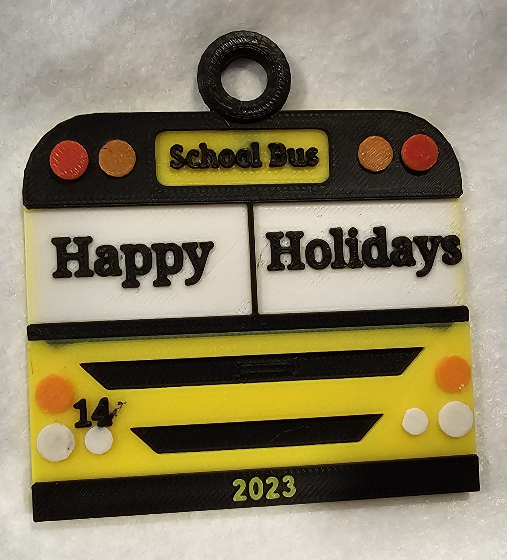School Bus Ornament 2023