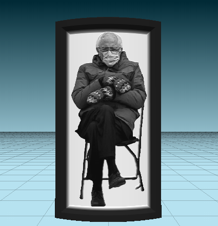 Bernie Sanders Meme Lithopane