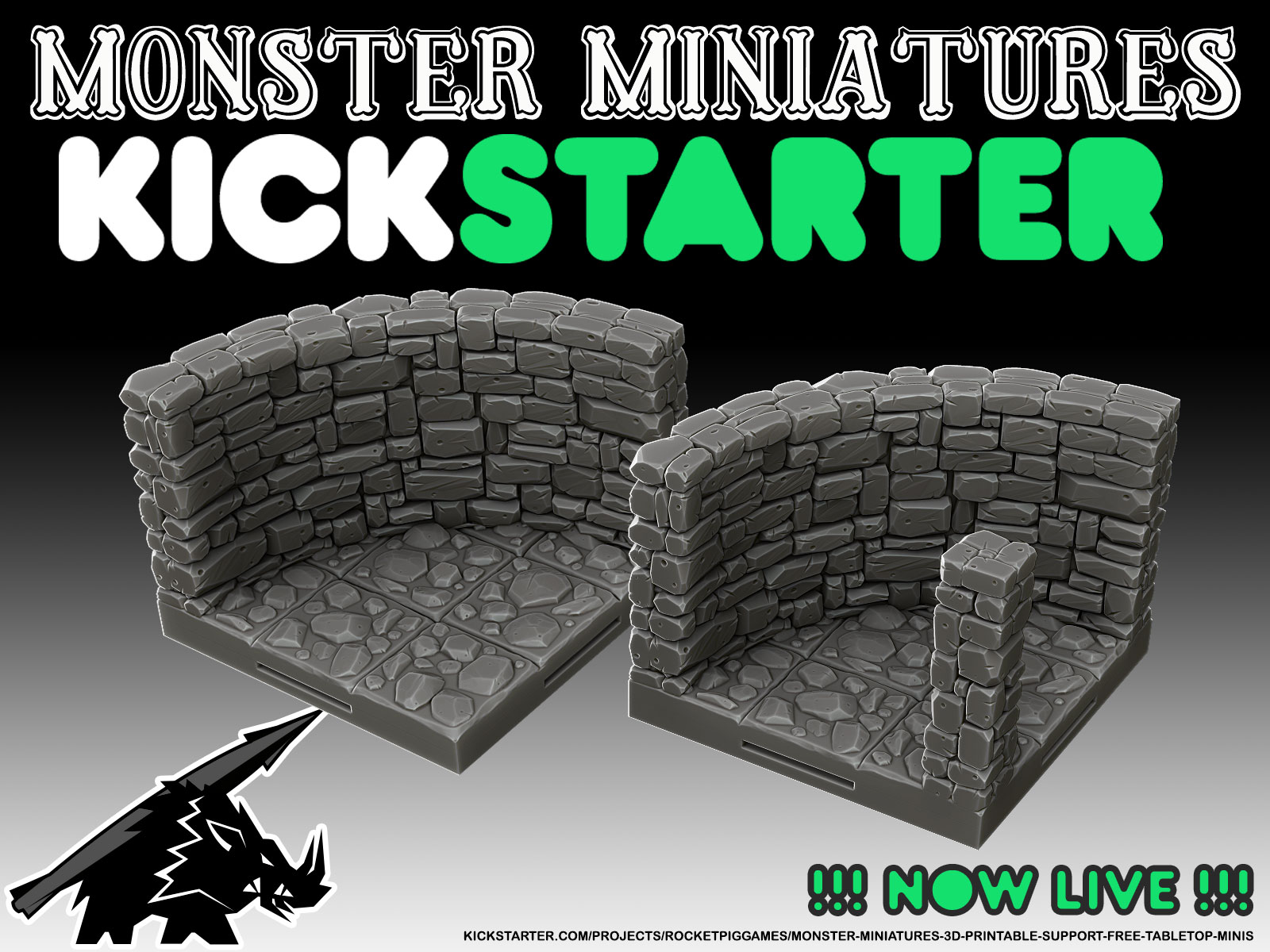 Curved Crypt Walls - KICKSTARTER is LIVE!