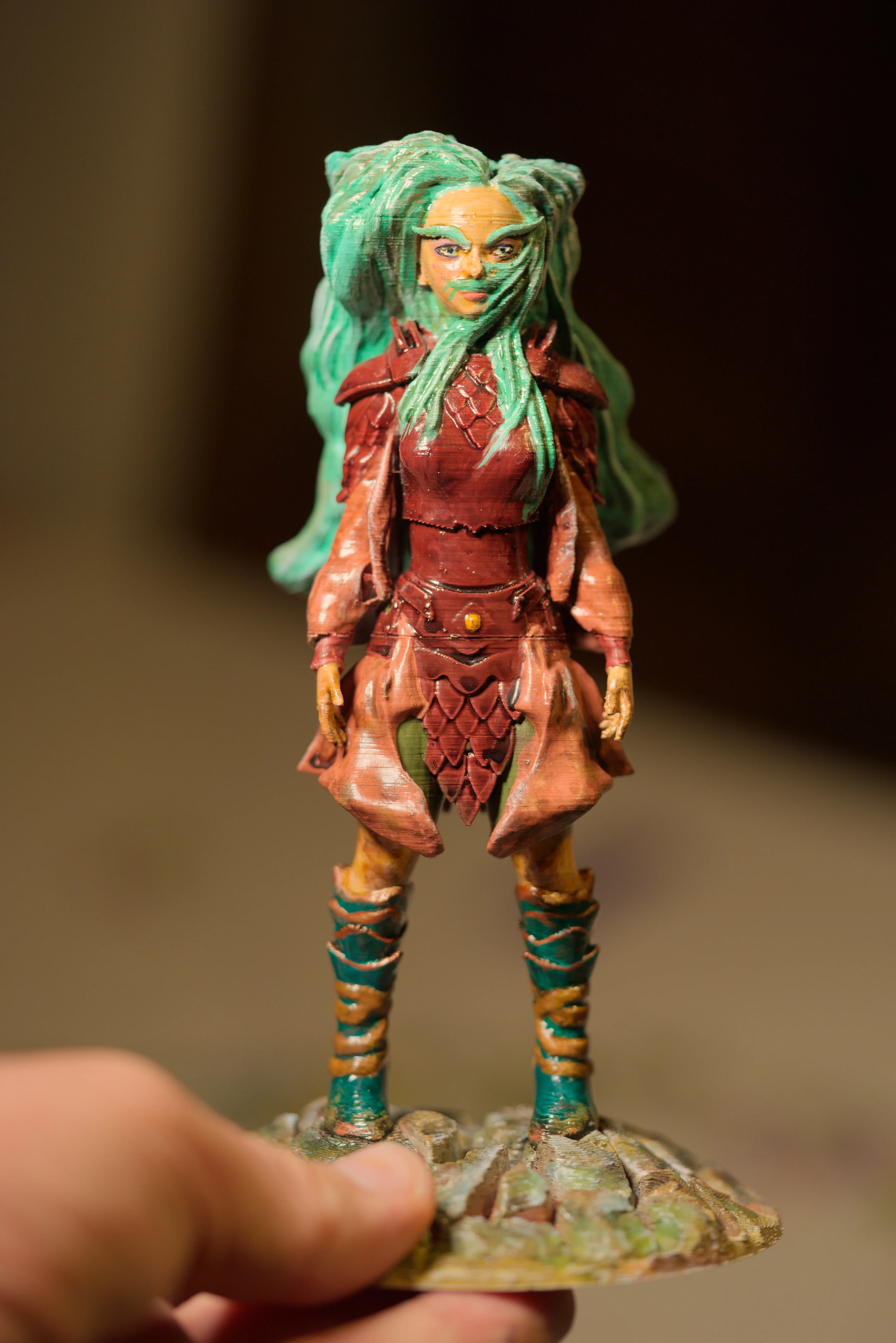 Female Gnome Druid Miniature