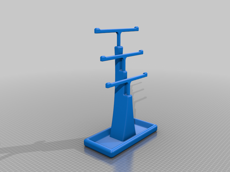 Simple Jewellery Stand with Box; einfacher Schmuckständer mit Ablagefach