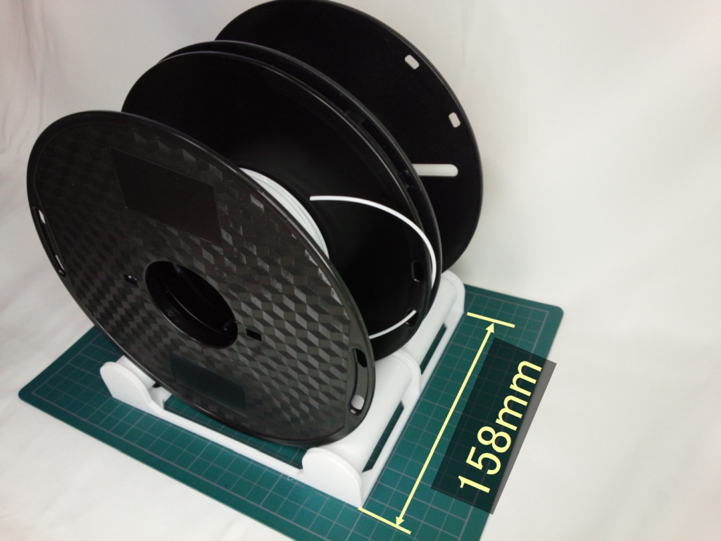 Twin filament spool holder