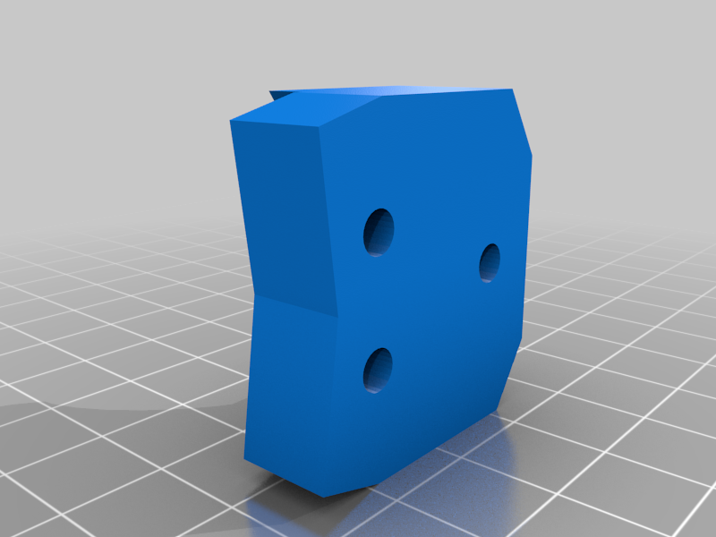 90° 16mm tube mount for make4 collar hard points (for bluerobotics 4" enclosure)