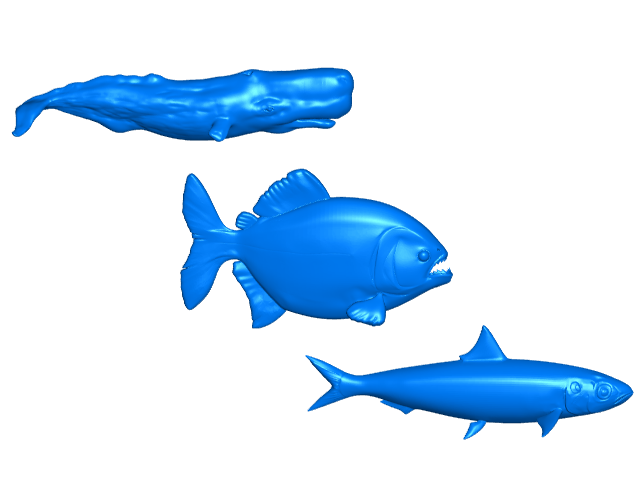 Fish (Set 2) Refrigerator / Whiteboard Magnets