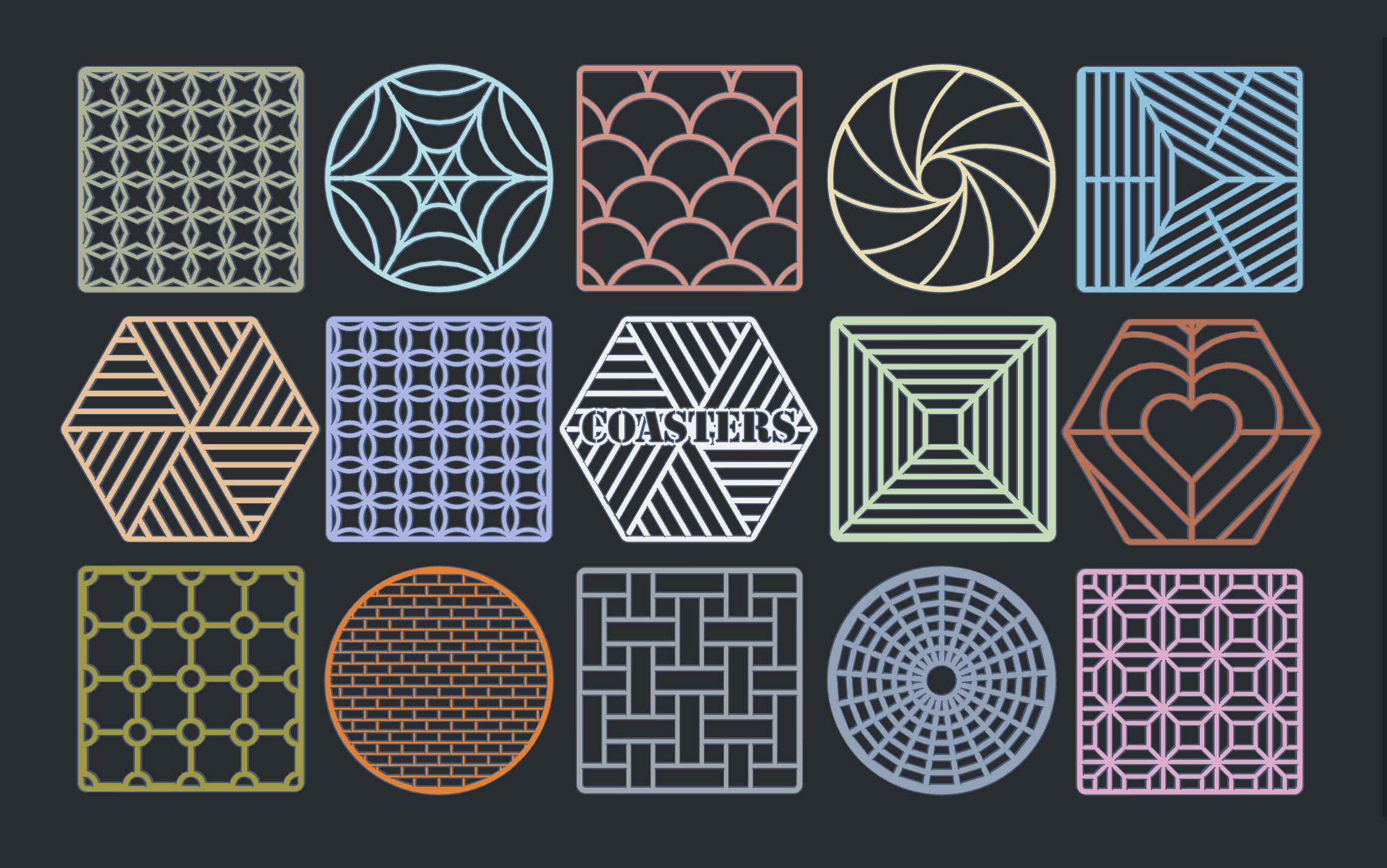 Customizable Coasters