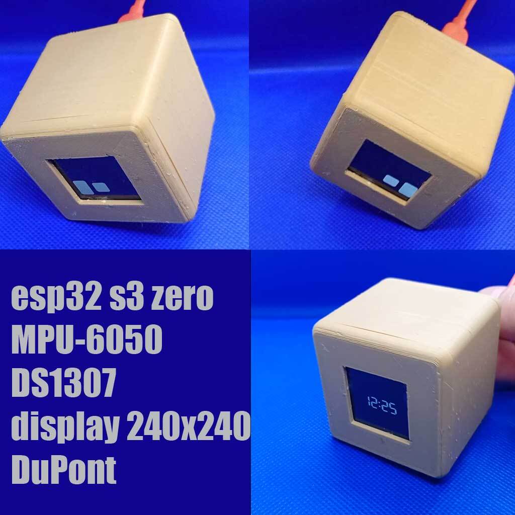 ESP32 Animated Eyes Desk Gadget with WiFi Clock - EyeBox Smart Display