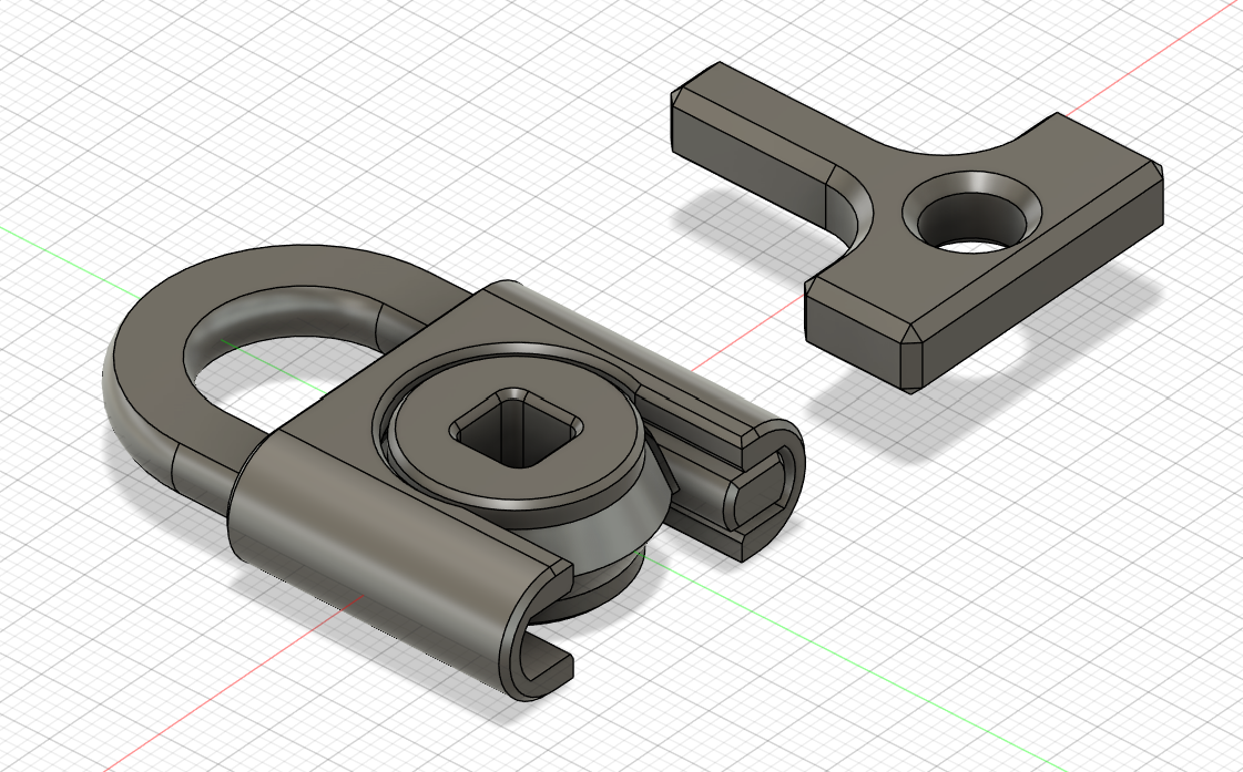 Padlock (full 3D printed)