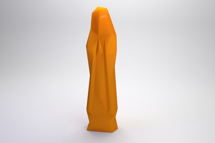 Low Poly Holy Virgin Mary