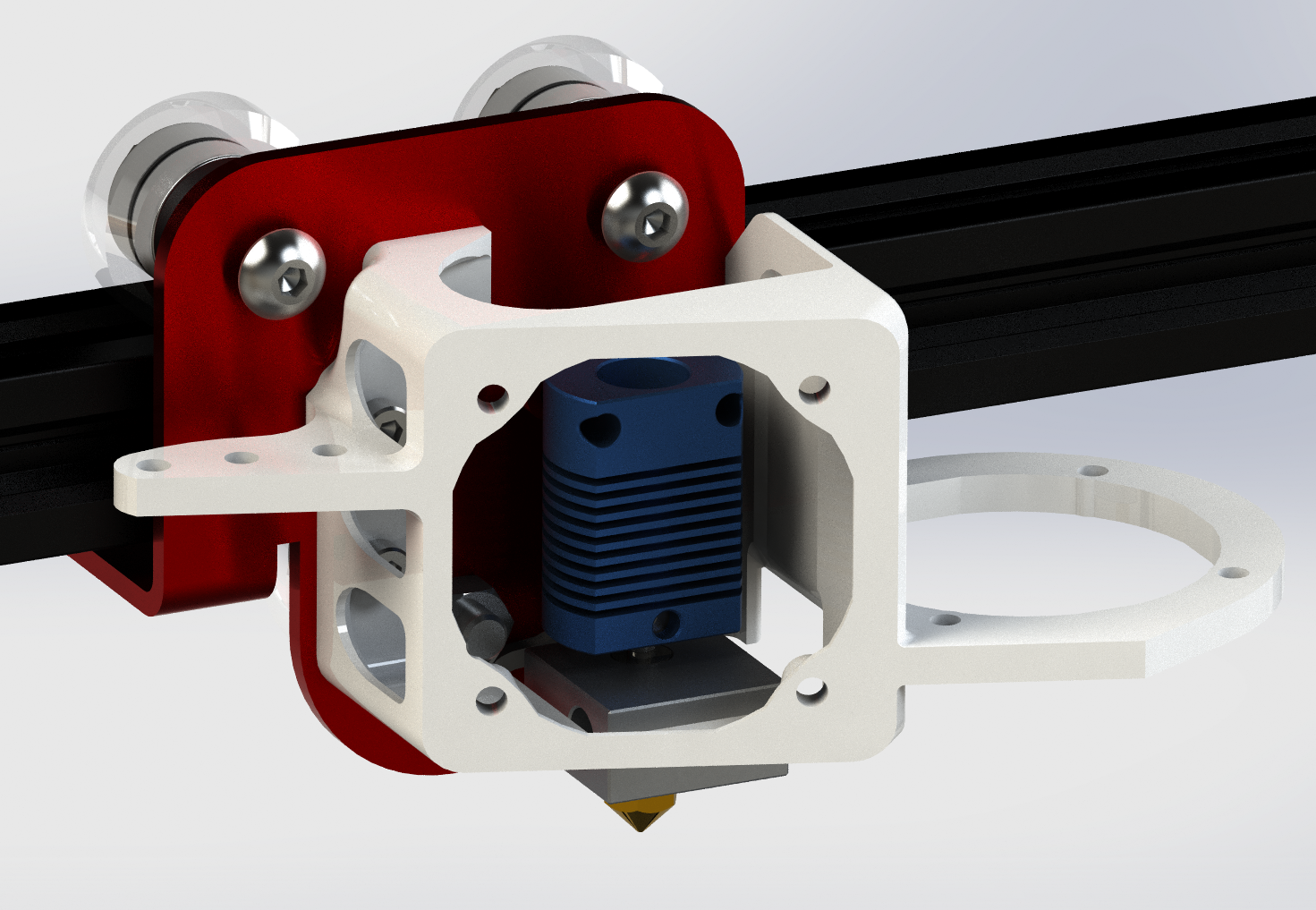 MK8 enclosure for 30x30&40x40 fans and BLTouch mount - U20/U20+/U30/U30Pro/LK1/LK2/LK4/LK4Pro compatible