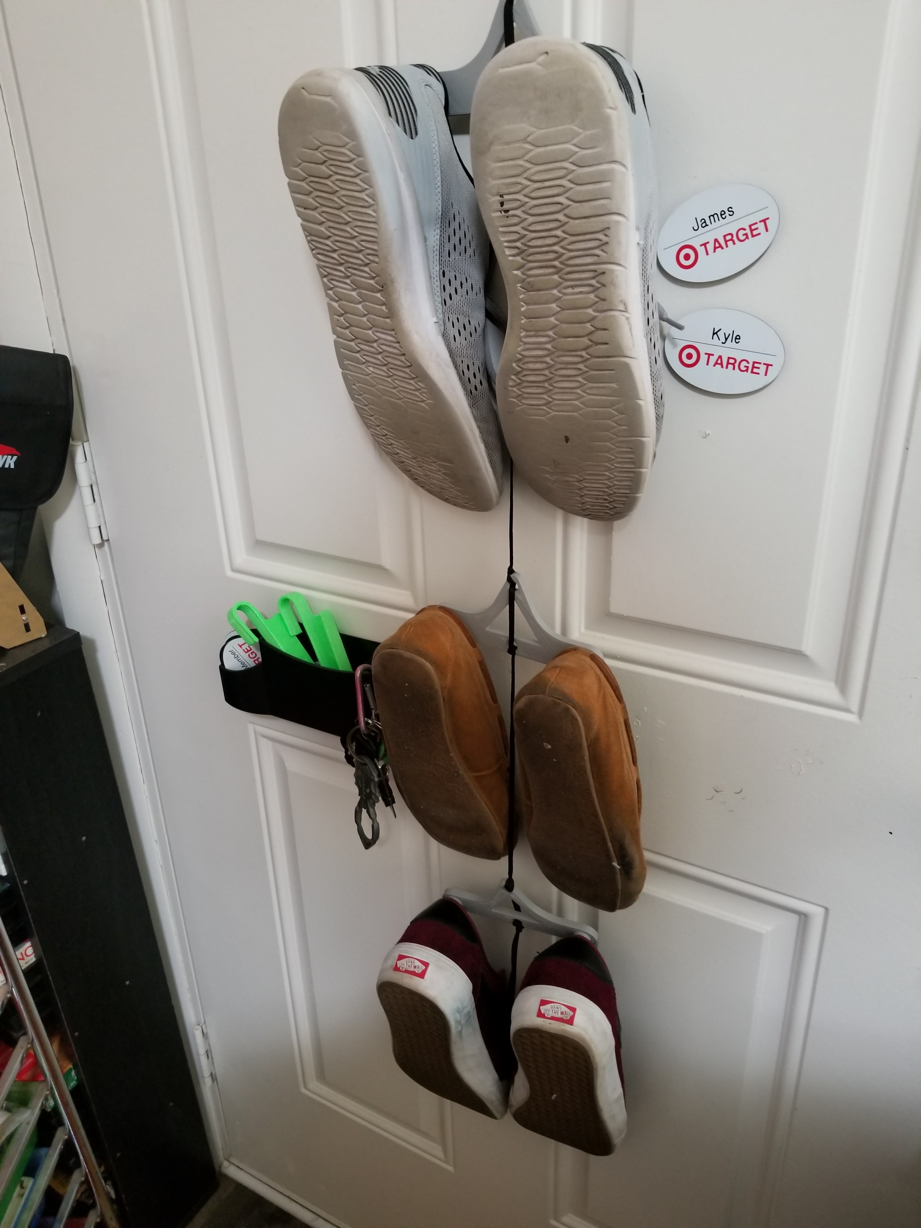 Tiered Shoe Hanger Organizer