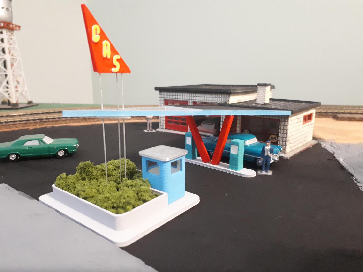 HO Scale Gas Bar