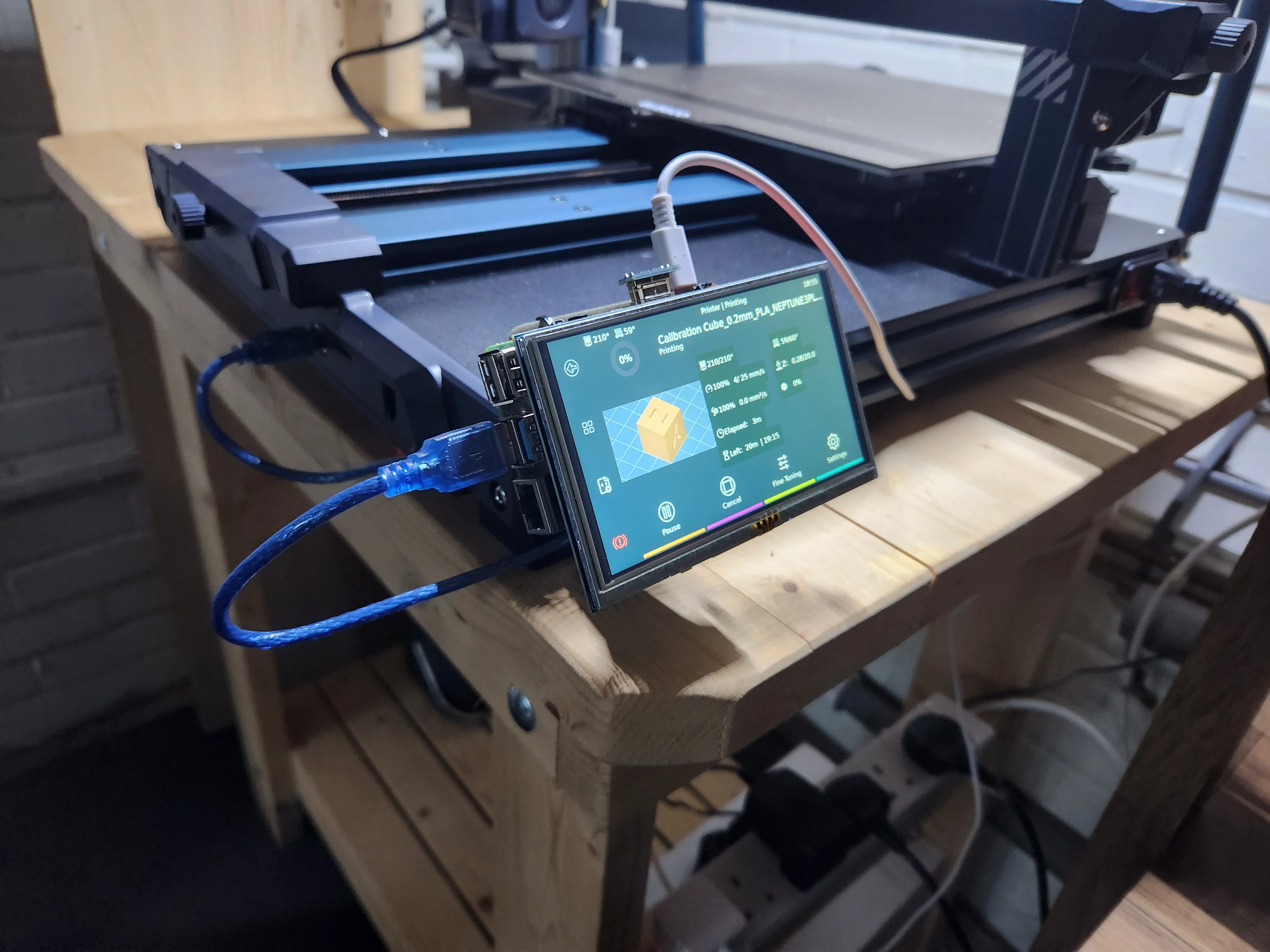 Elegoo Neptune 3 Plus - Raspberry Pi 4 Mount (Klipper)