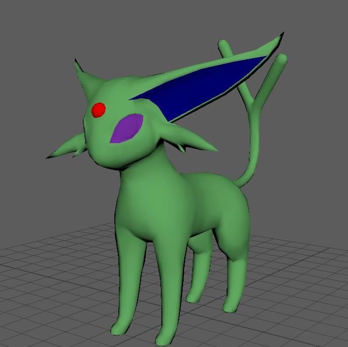 Standing Espeon with optional gem
