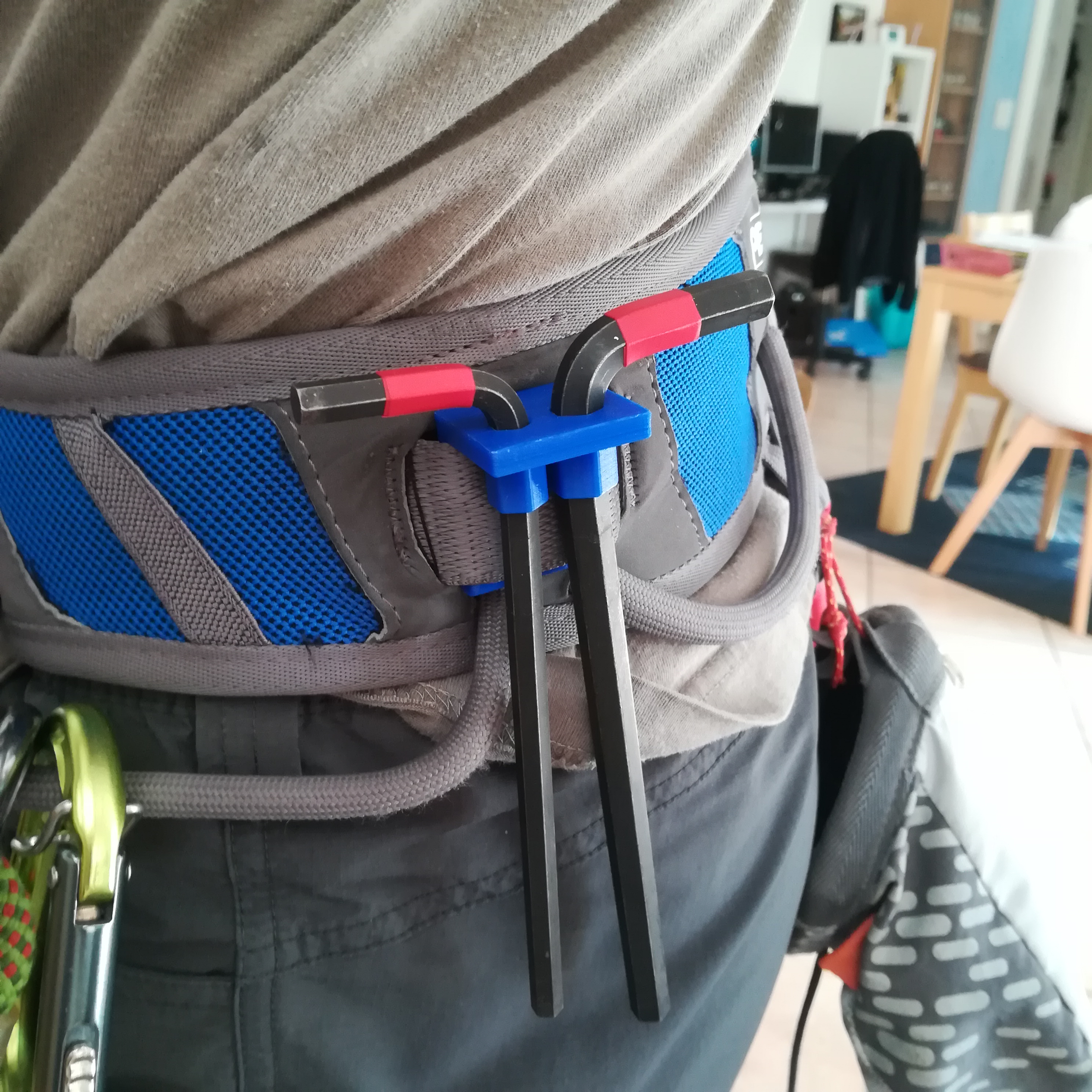 Climbing harness Hex keys (6/8mm) carrier / Porte clés 6 pans (6/8mm) pour baudrier d'escalade