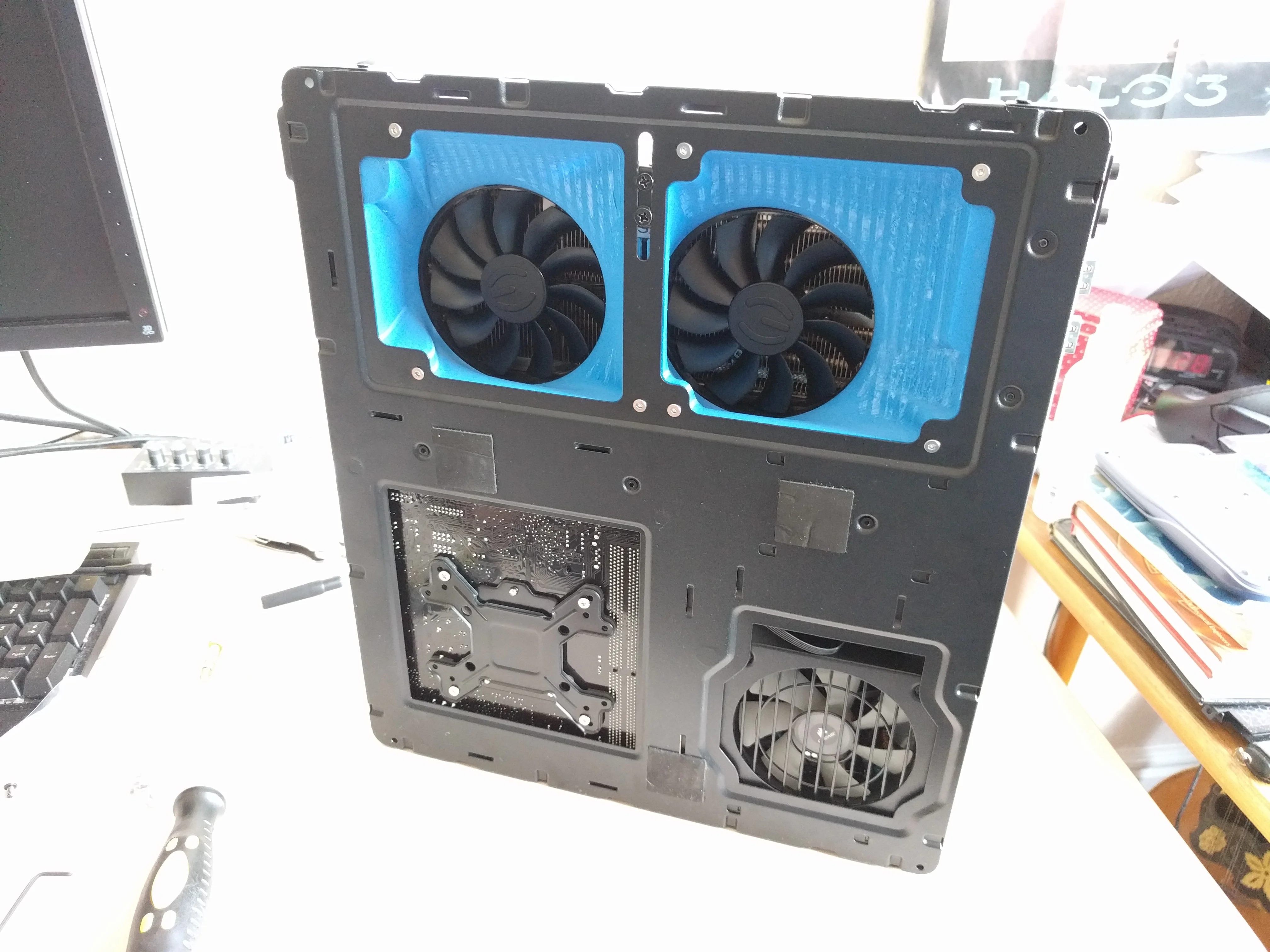 Custom Ducting for Node 202 Case and EVGA ACX 3 Graphics