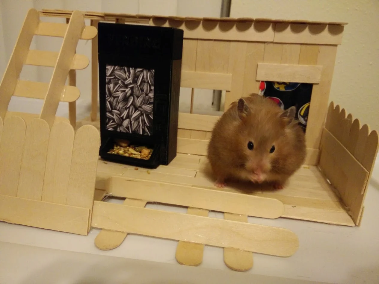 Hamster Vending Machine (Syrian Hamster Sized Feeder)