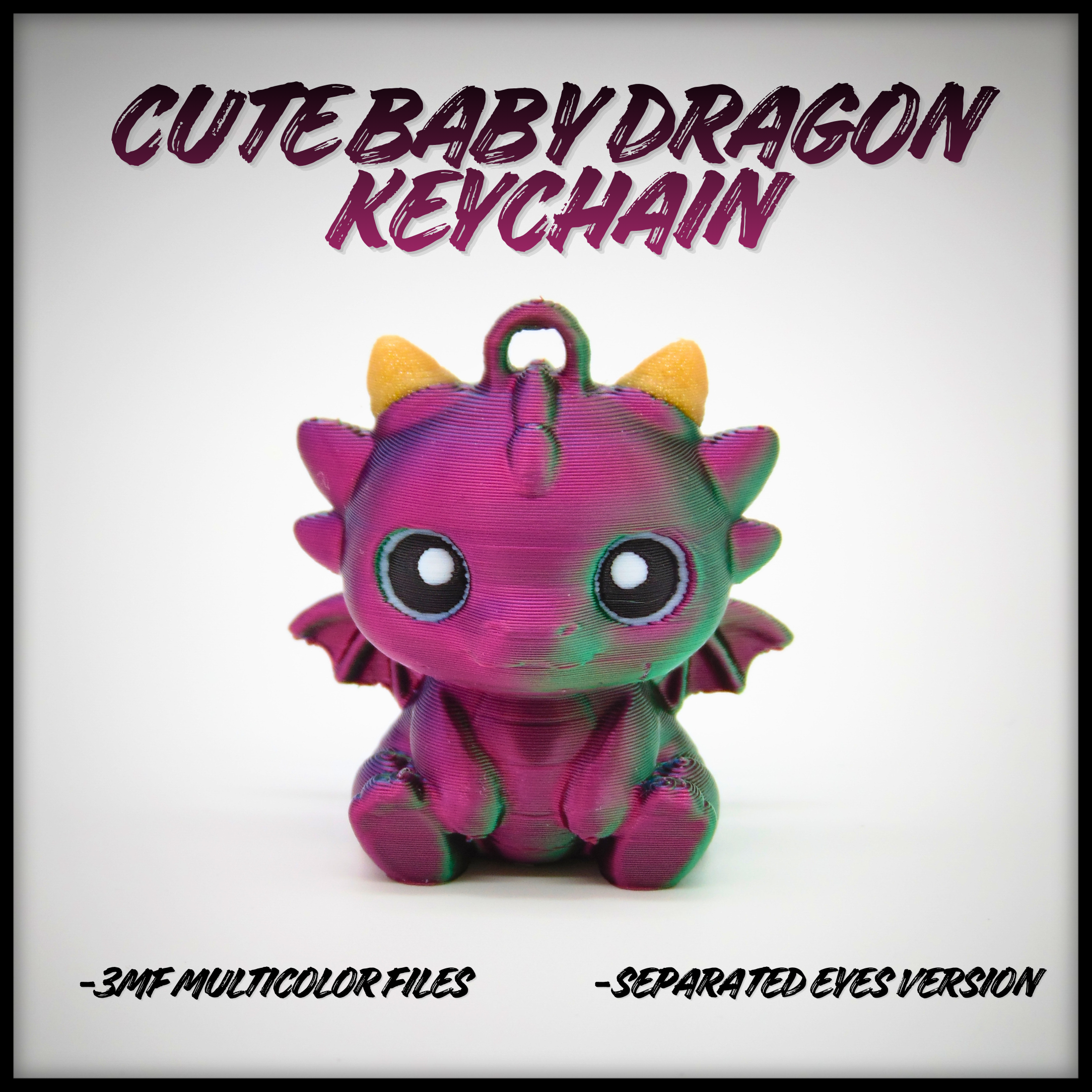 Cute Baby Dragon Keychain