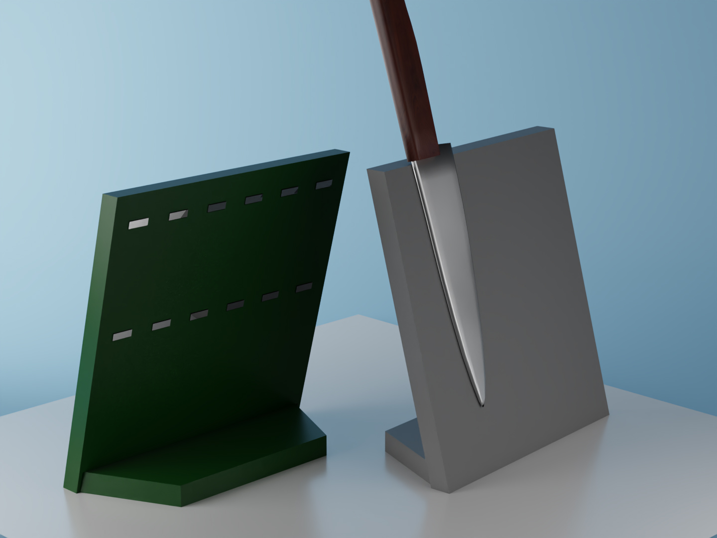 Magnetic knife block (parametric)