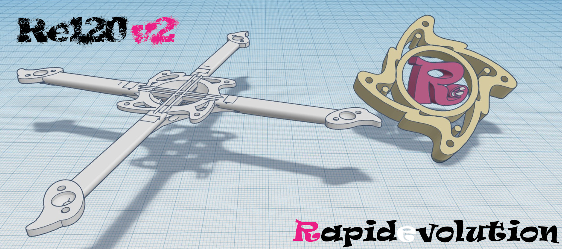 Re120 v2 - Rapidevolution 120mm (3") Printpick FPV Frame