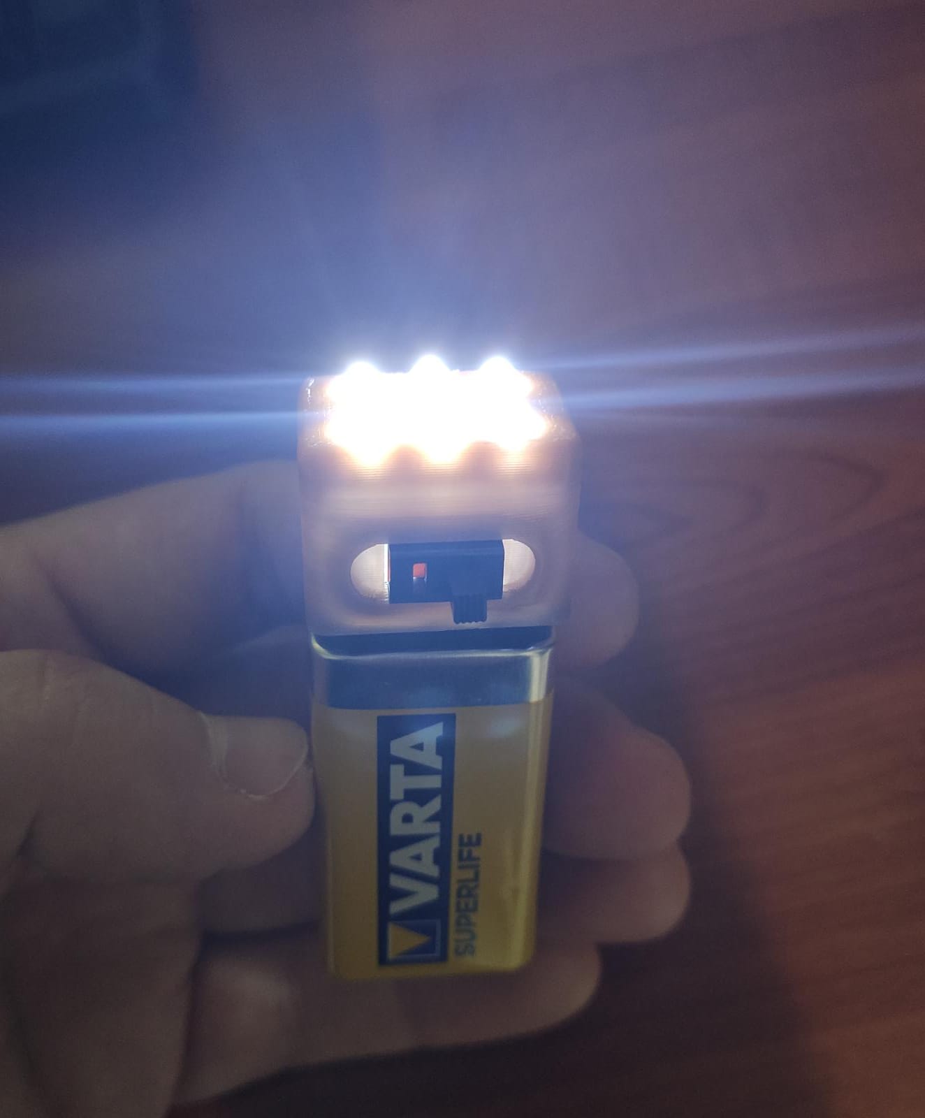 Multipurpose led flashlight 9v
