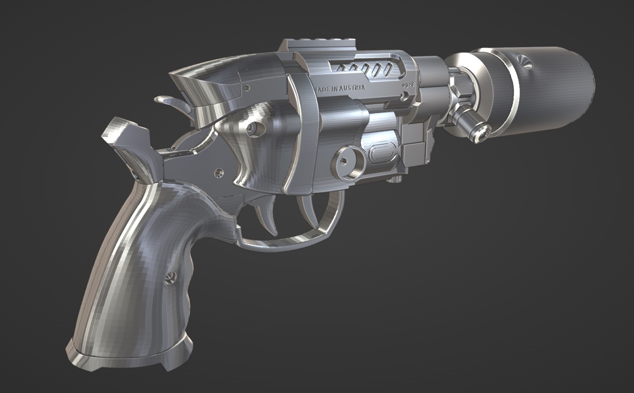 Snub-nose BladeRunner Blaster Part set
