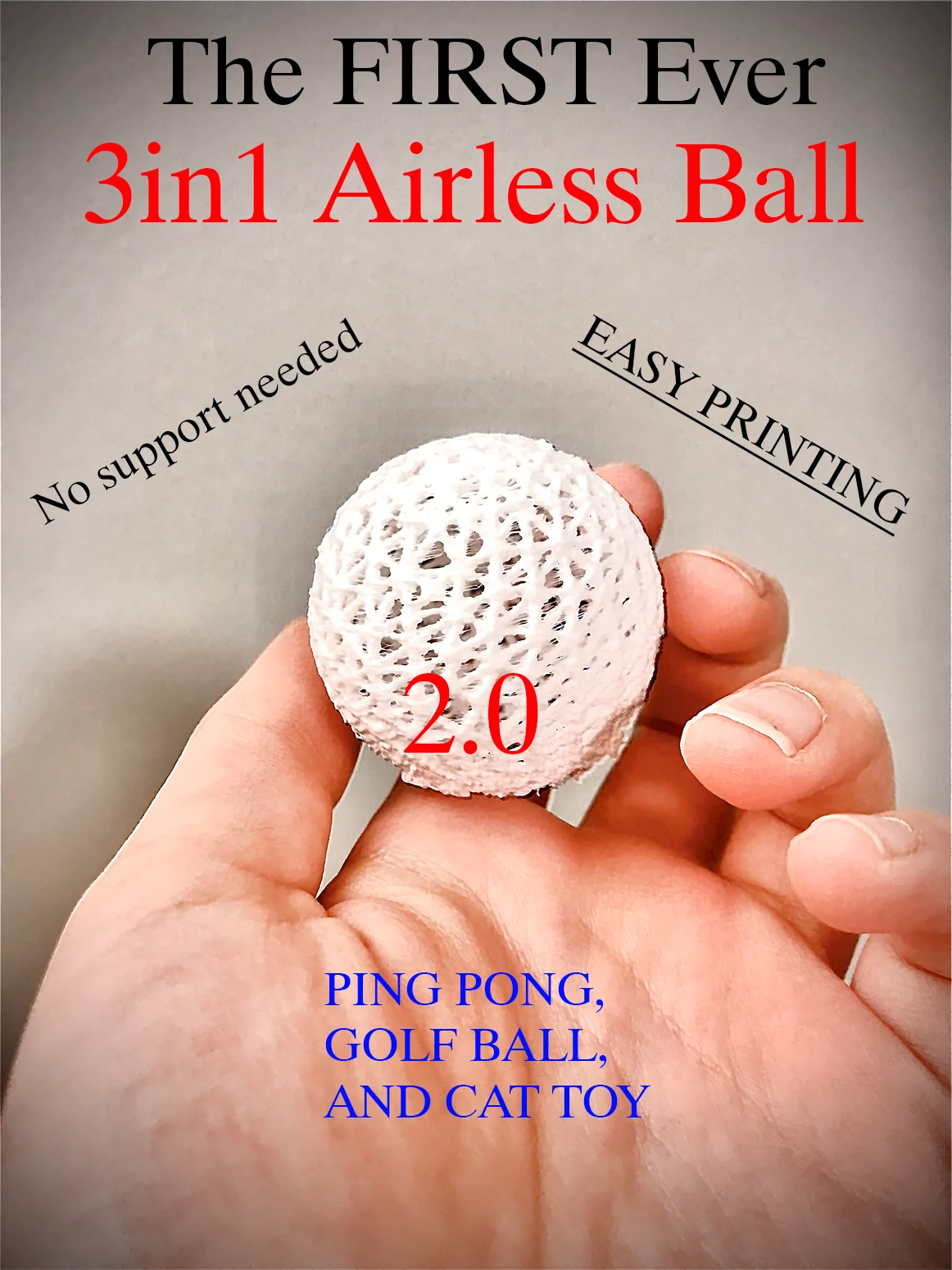 First Ever 3 in 1 Airless Ball