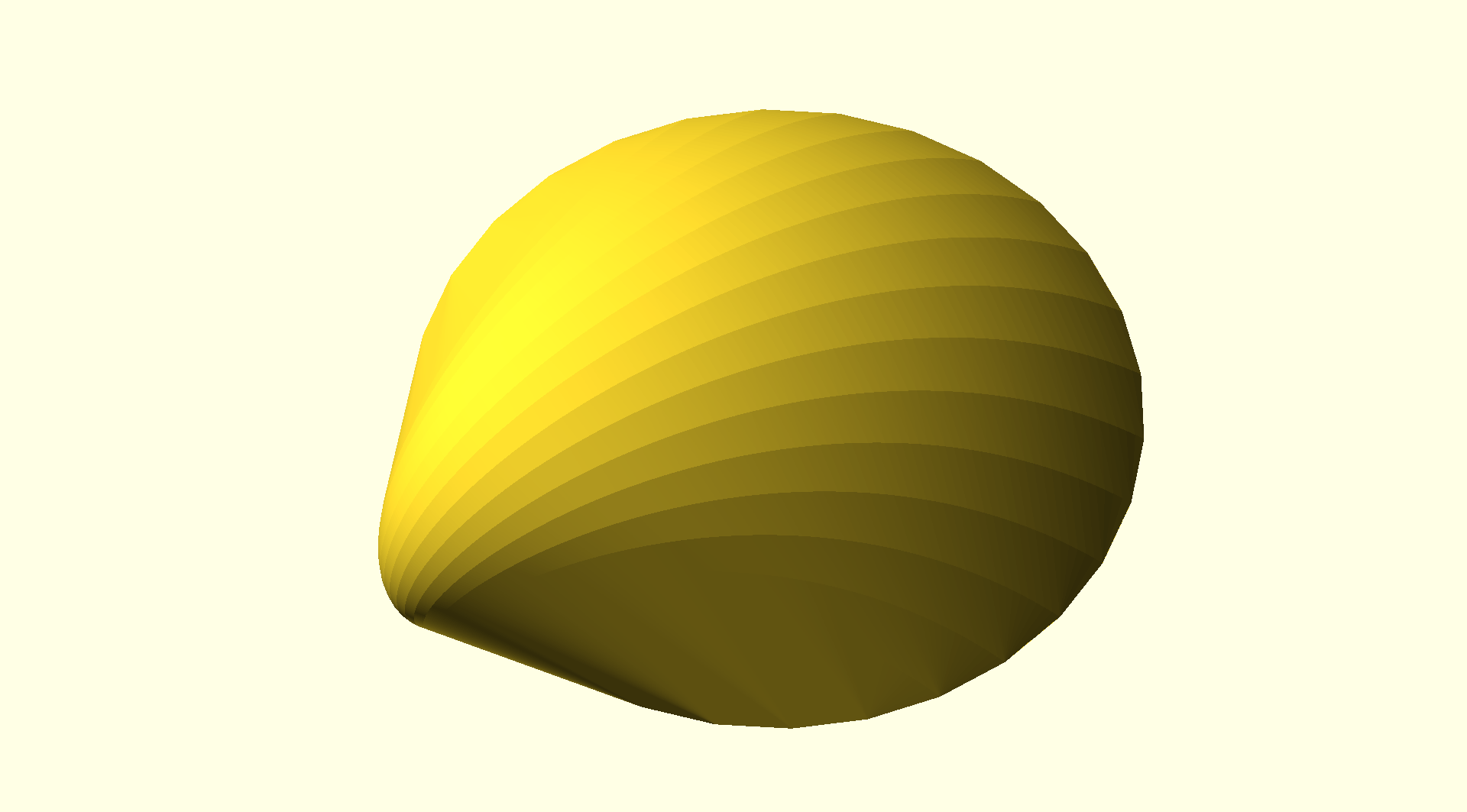 Parametric Logarithmic Seashell