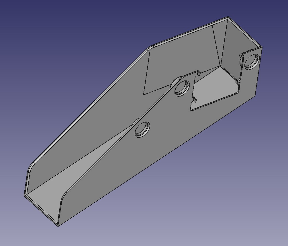 Waste filament slide for Bambu Lab P1S 3D printer