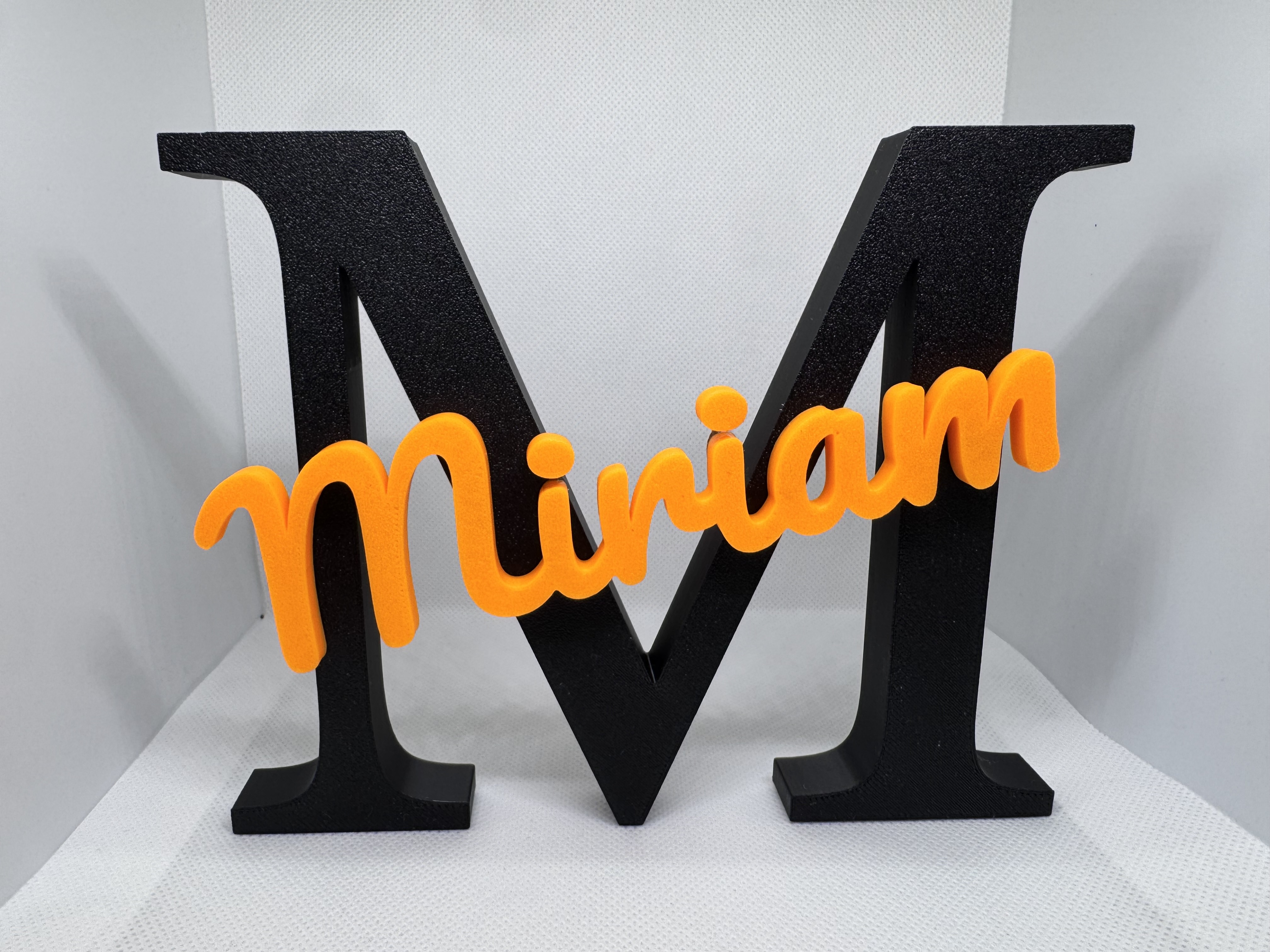 Custom 3D Name Inlay Sign (Parametric)