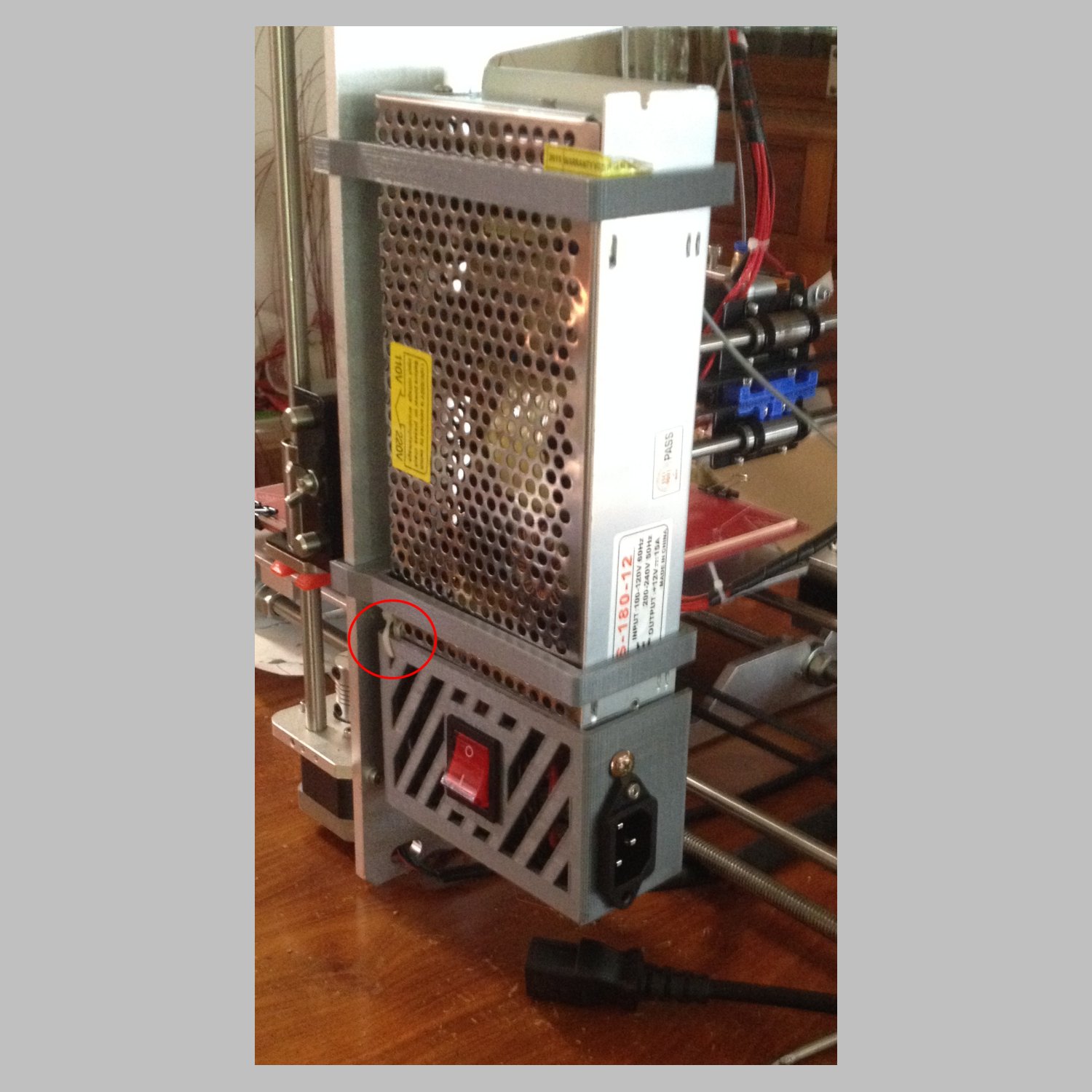 Geeetech Printer PSU Cover & Clamps