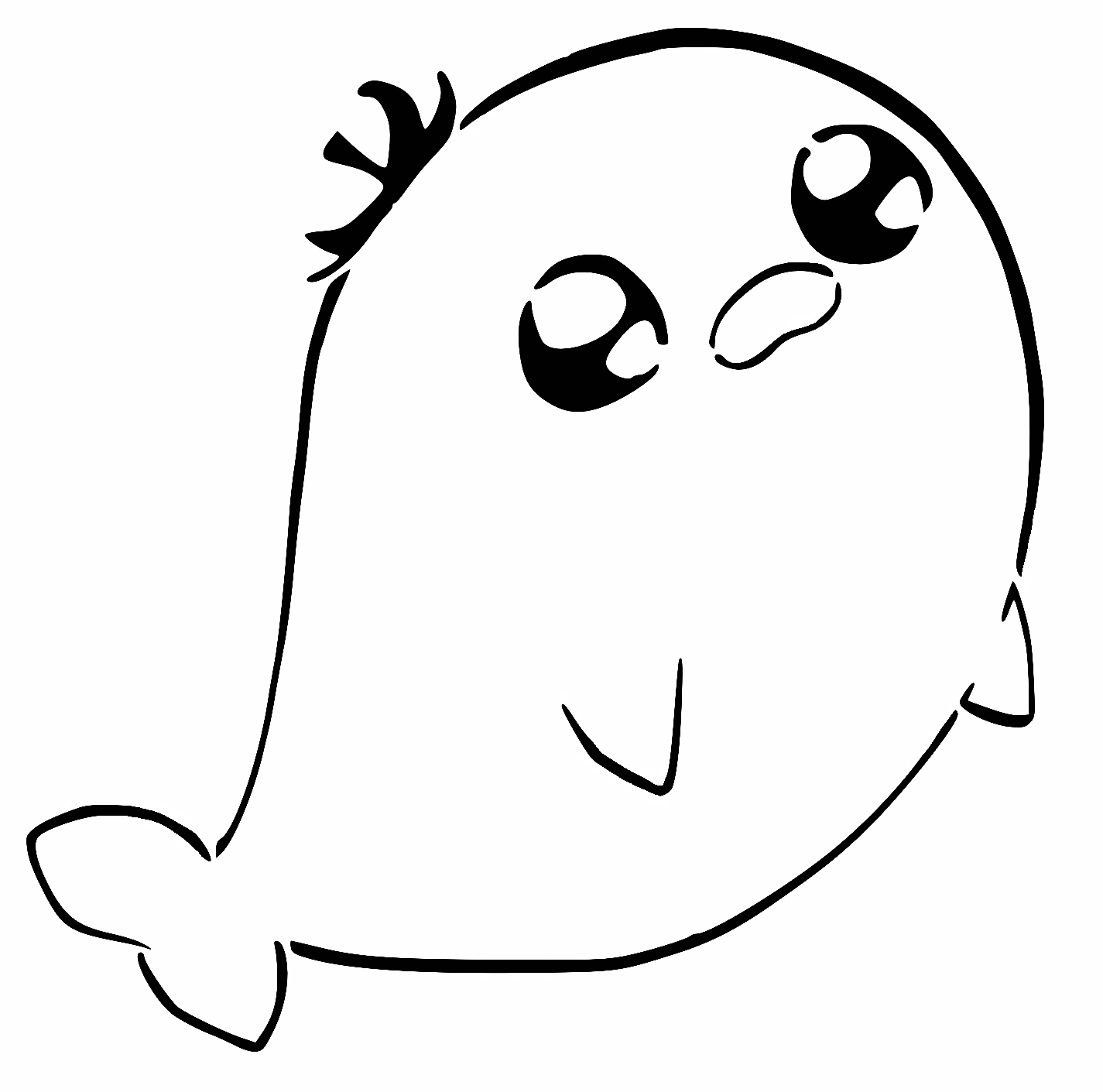 Eggplant seal stencil
