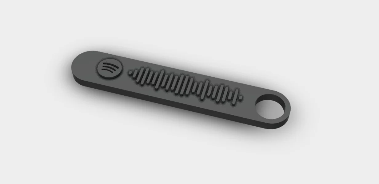 Customizable Spotify Code Keychain