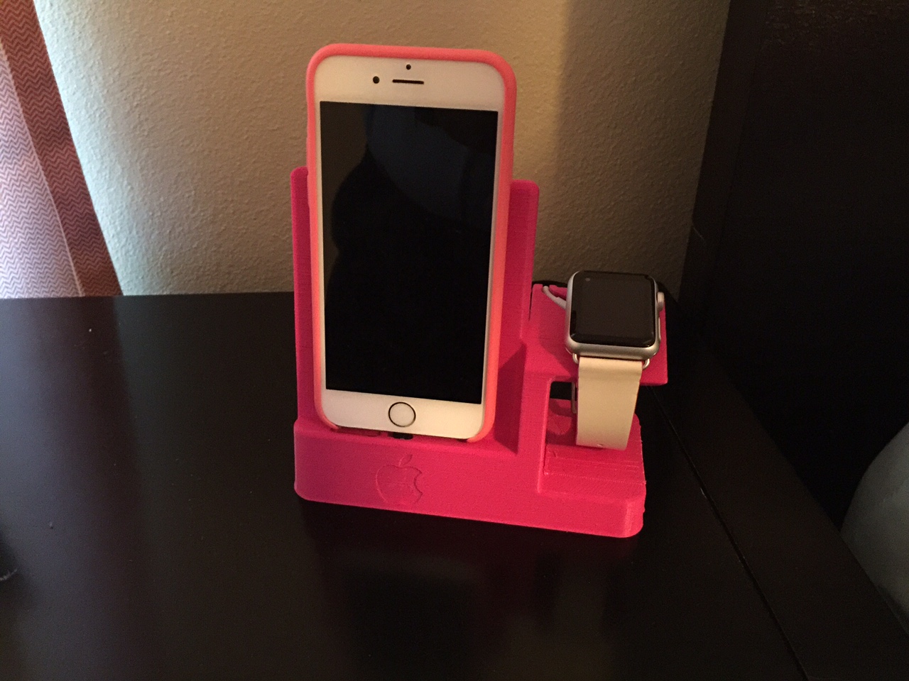 iPhone and Apple watch dock.
