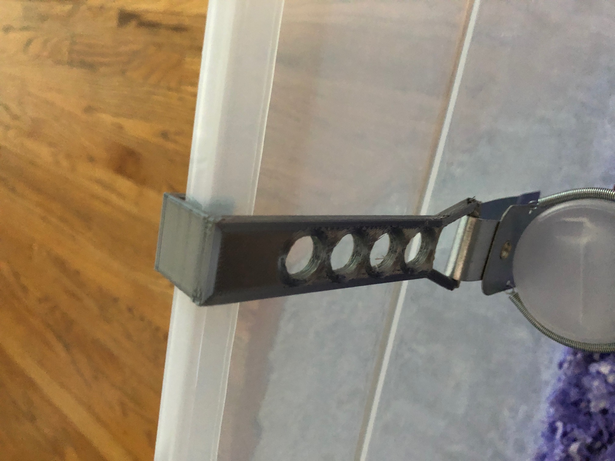 Hamster bin cage water bottle hanger extender