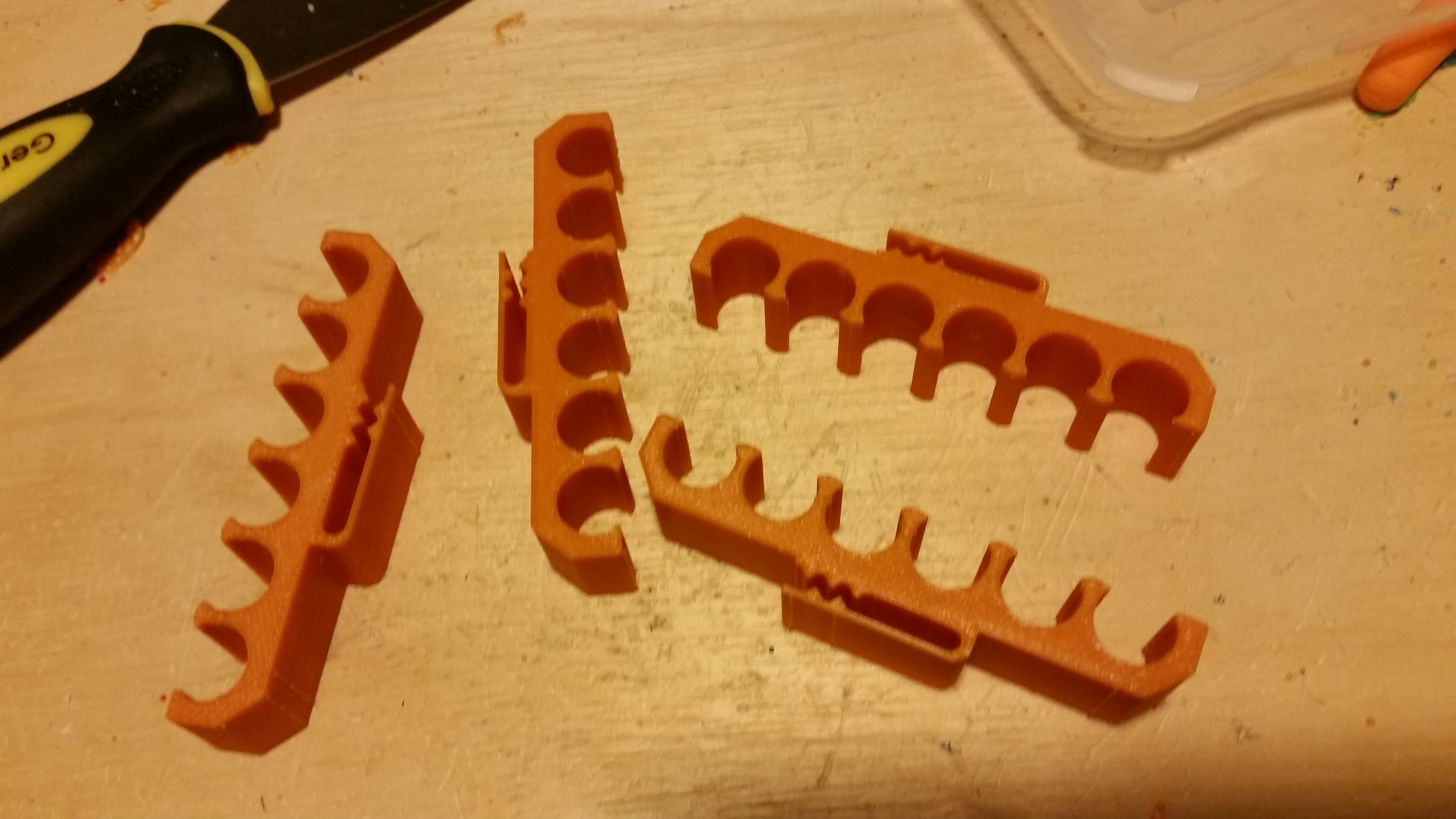 NERF dart holder with clip to put on belt