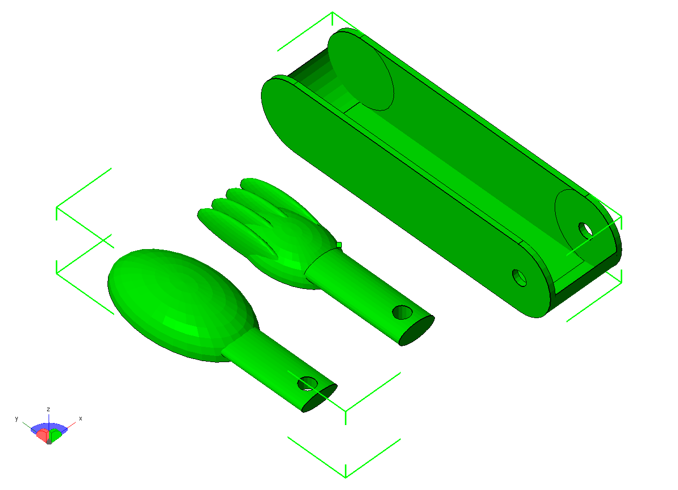 Cubiertos Camping (camping cutlery)