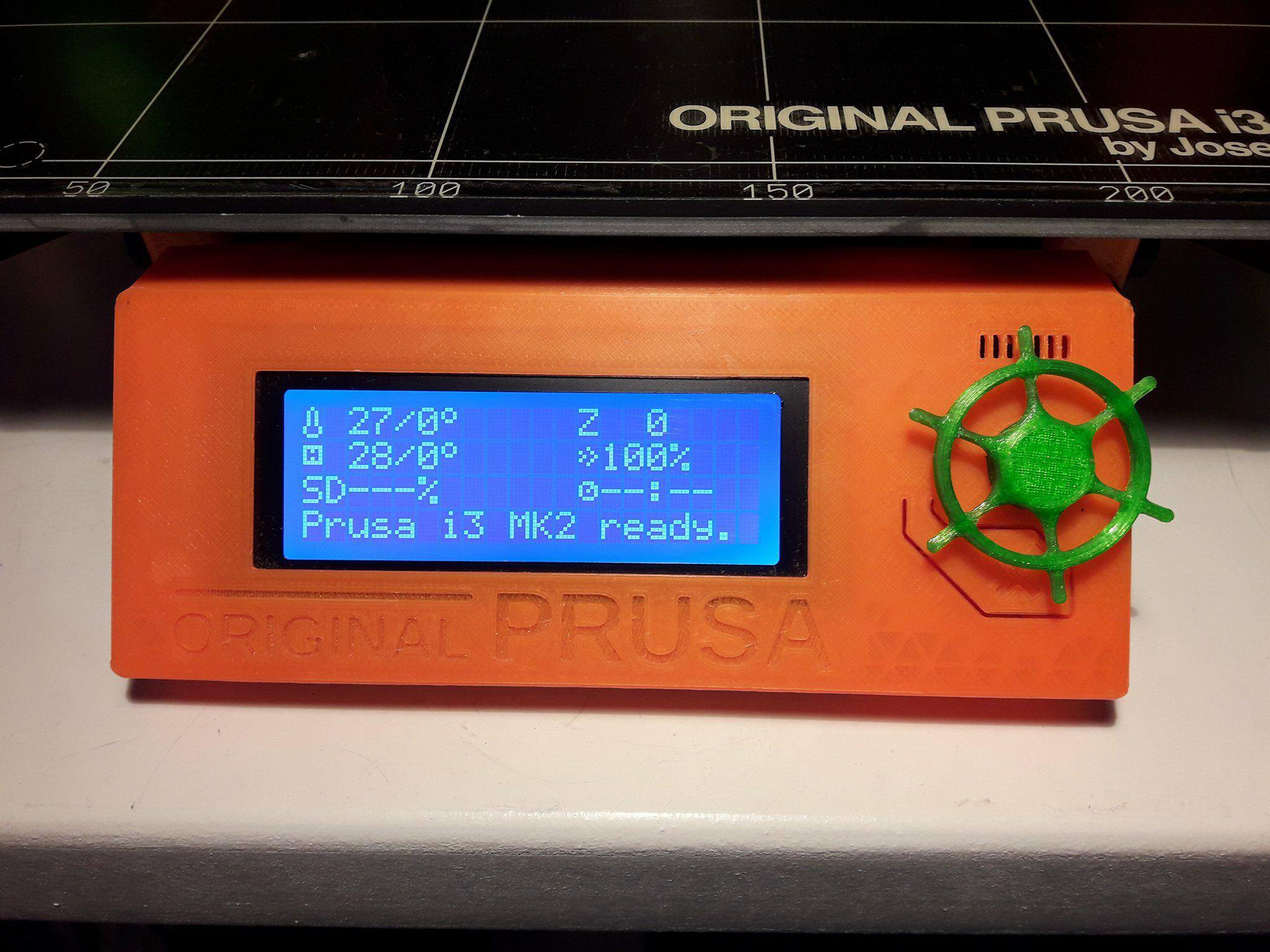 Ship's wheel knob for LCD